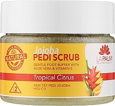 Парфумерія, косметика Гелевий пілінг для ніг "Тропічний цитрус" - La Palm Pedi-Gel Scrub Tropical Citrus