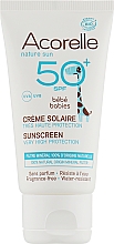 Духи, Парфюмерия, косметика Солнцезащитный крем для детей - Acorelle Baby Sunscreen Very High Protection SPF50