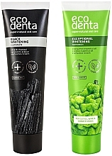 Набір зубних паст "Виняткове відбілювання + Чорна відбілювальна" - Ecodenta (toothpast/2х75ml)  — фото N1