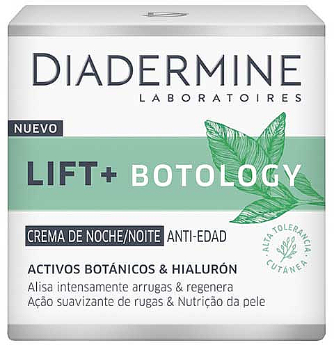 Нічний крем від зморщок - Diadermine Lift + Botology Anti-Wrinkle Night Cream — фото N1