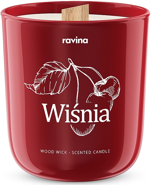 Ароматическая свеча "Wisnia" - Ravina Aroma Candle — фото N1