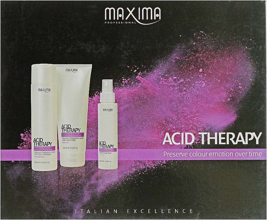 Набір - Maxima Acid Therapy (mask/250ml + shmp/250ml + fluid/100ml) * — фото N1