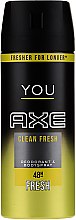 Духи, Парфюмерия, косметика Дезодорант-спрей - Axe You Clean Fresh Deodorant Spray