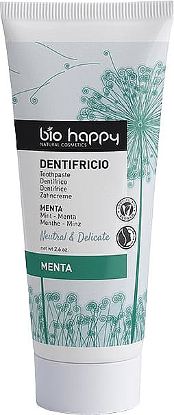 Зубна паста з екстрактом м'яти - Bio Happy Neutral&Delicate Toothpaste Mint Flavor — фото N1