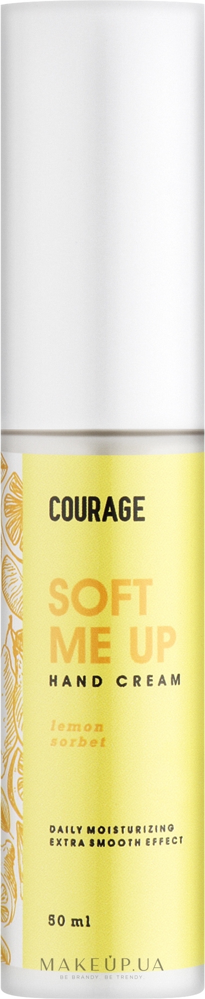 Крем для рук "Лимонний сорбет" - Courage Soft Me Up Hand Cream Lemon Sorbet — фото 50ml