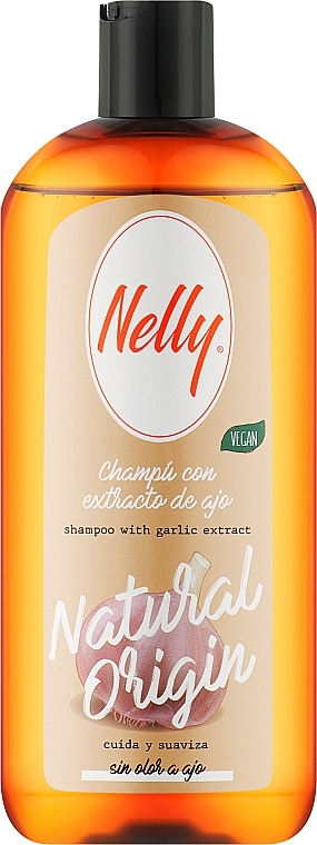 Шампунь для волос с экстрактом чеснока - Nelly Natural Origin Shampoo — фото N1