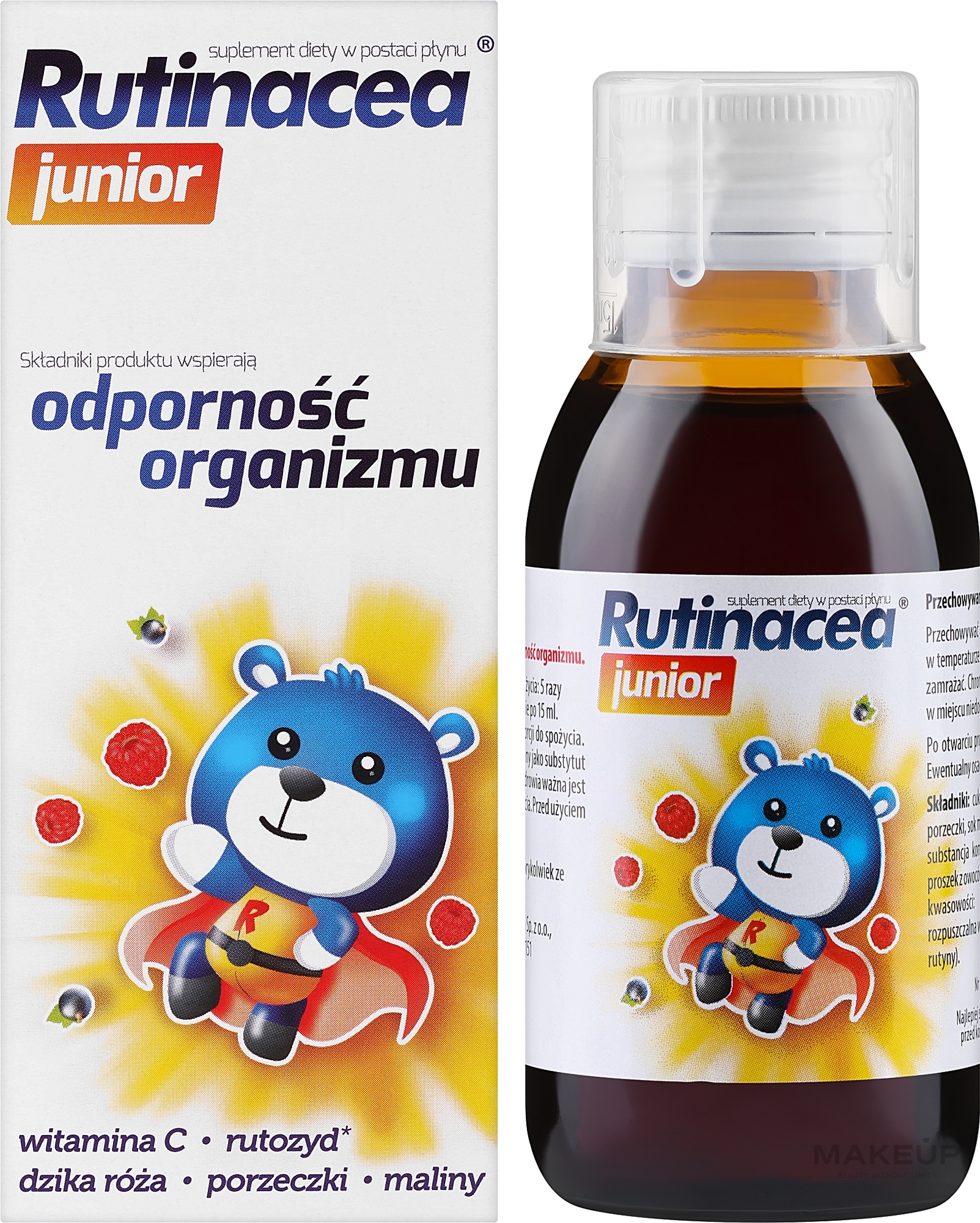 Диетическая добавка для детей, в сиропе - Aflofarm Rutinacea Junior — фото 100ml