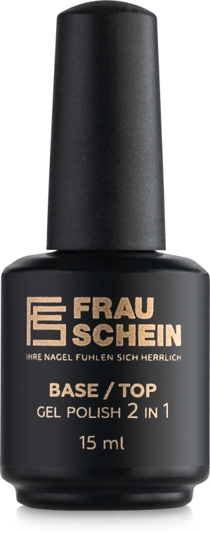 База і топ 2 в 1 для нігтів - Frau Schein Base/Top Gel Polish 2 in 1 — фото N1
