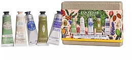 Духи, Парфюмерия, косметика Набор - L'Occitane Hand Cream Collection (h/cr/5x30ml)