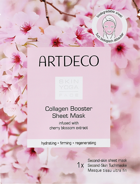 Тканевая маска для лица с коллагеном - Artdeco Skin Yoga Face Collagen Booster Sheet Mask — фото N1