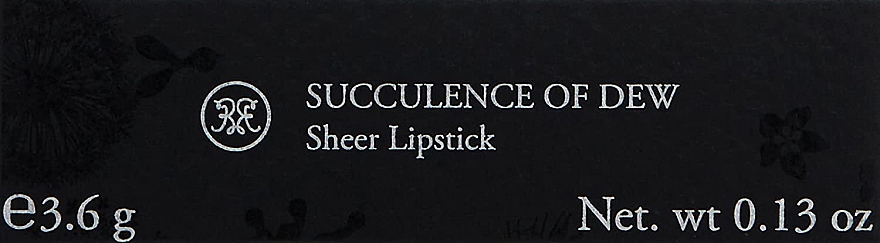 Помада для губ полупрозрачная - Rouge Bunny Rouge Succulence Of Dew Lipstick — фото N3