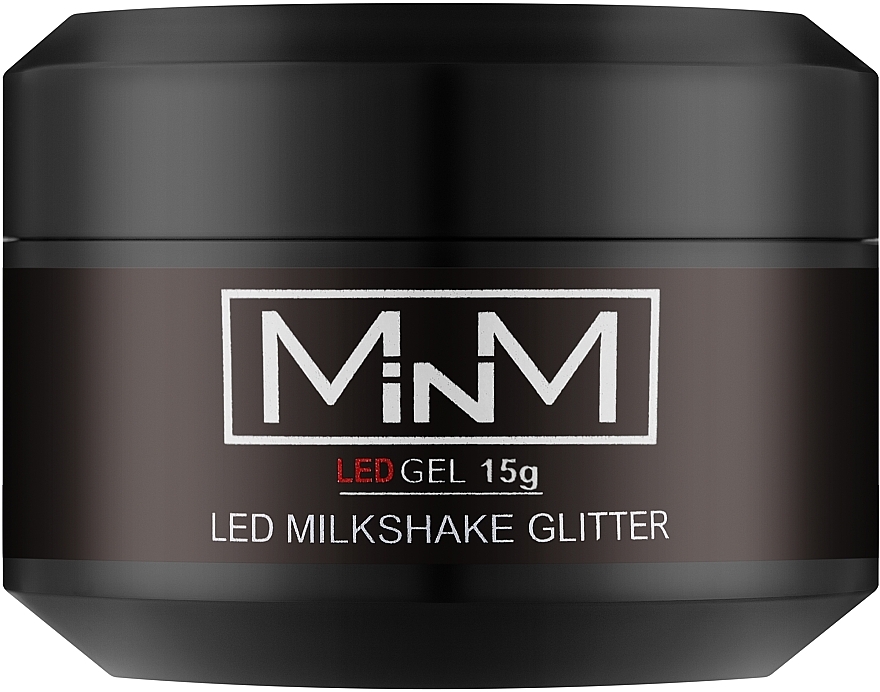 Гель камуфлирующий LED - M-in-M Gel LED Milkshake Glitter — фото N2