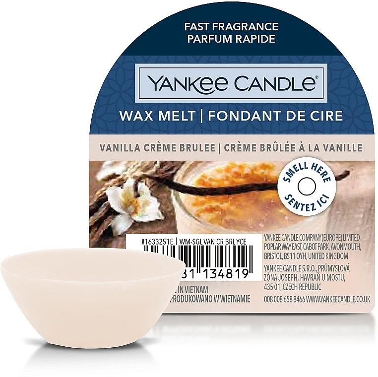 Ароматический воск - Yankee Candle Wax Melt Vanilla Crème Brulee — фото N1
