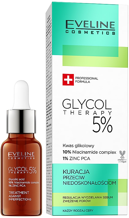 Засіб проти недоліків шкіри 5% - Eveline Glycol Therapy Kuracja Przeciw Niedoskonałościom 5%