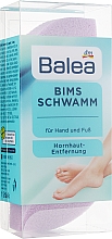 Губка из пемзы для удаления мозолей c рук и ног, сиреневая - Balea Bims Schwamm — фото N2
