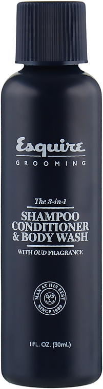 Шампунь-гель для душу 3 в 1 для чоловіків - CHI Esquire Grooming The 3-in-1 Shampoo Conditioner & Body Wash