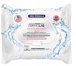 Духи, Парфюмерия, косметика Салфетки для снятия макияжа - Deborah Dermolab 6 In 1 Make-up Remover Wipes