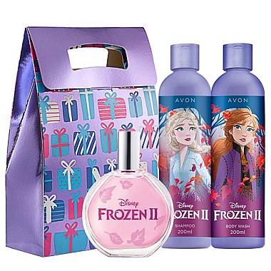 Avon From the Movie Disney Frozen II - Набор(shm/200ml + edt/50ml + sh/gel/200ml + bag) — фото N1