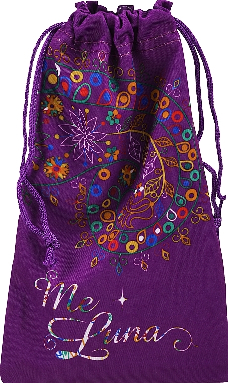 Менструальна чаша з ніжкою, розмір XL, темно-фіолетова - MeLuna Sport Shorty Menstrual Cup Stem — фото N3