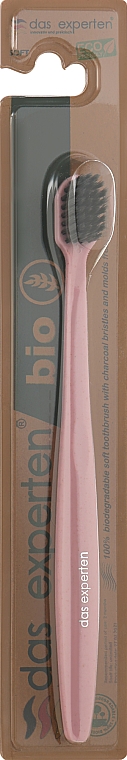 Зубна щітка, рожева - Das Experten Bio