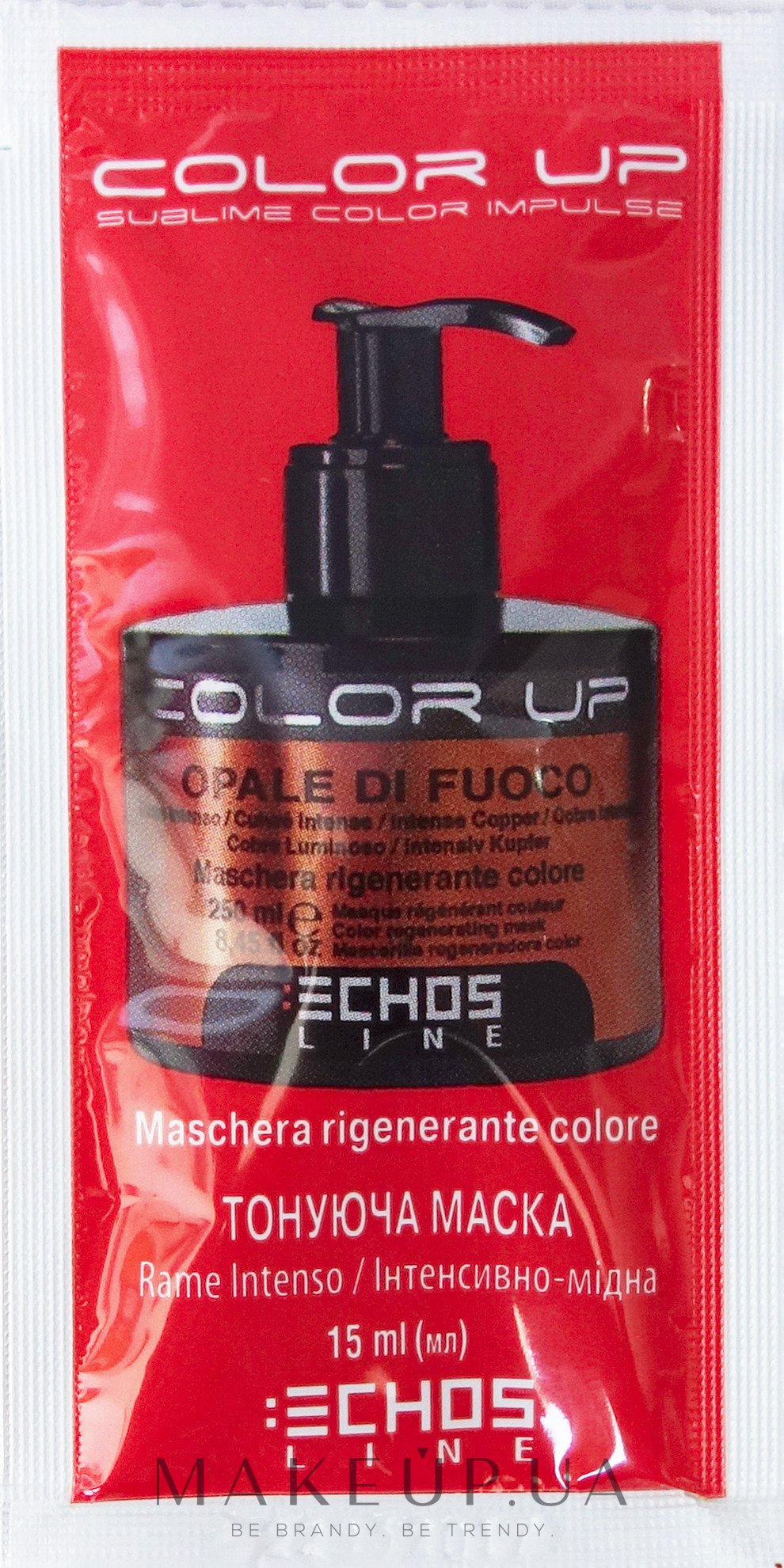 Тонирующая маска - Echosline Color Up Regenerating Color Mask (пробник) — фото Intense Copper
