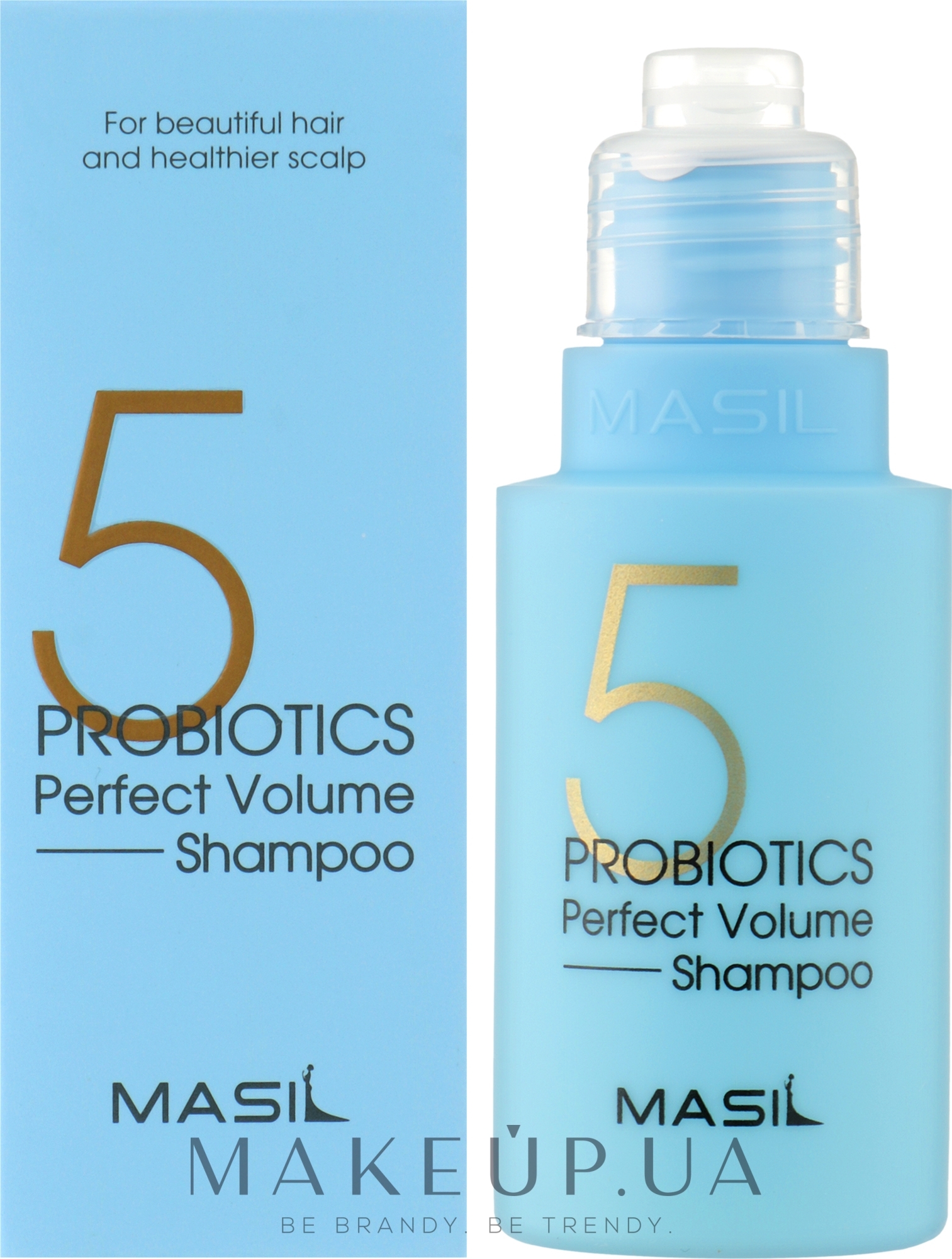 Шампунь з пробіотиками для ідеального об'єму волосся - Masil 5 Probiotics Perfect Volume Shampoo — фото 50ml
