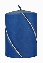 Декоративна свічка 7x10 см, синя - Artman Bolero Mat — фото N2