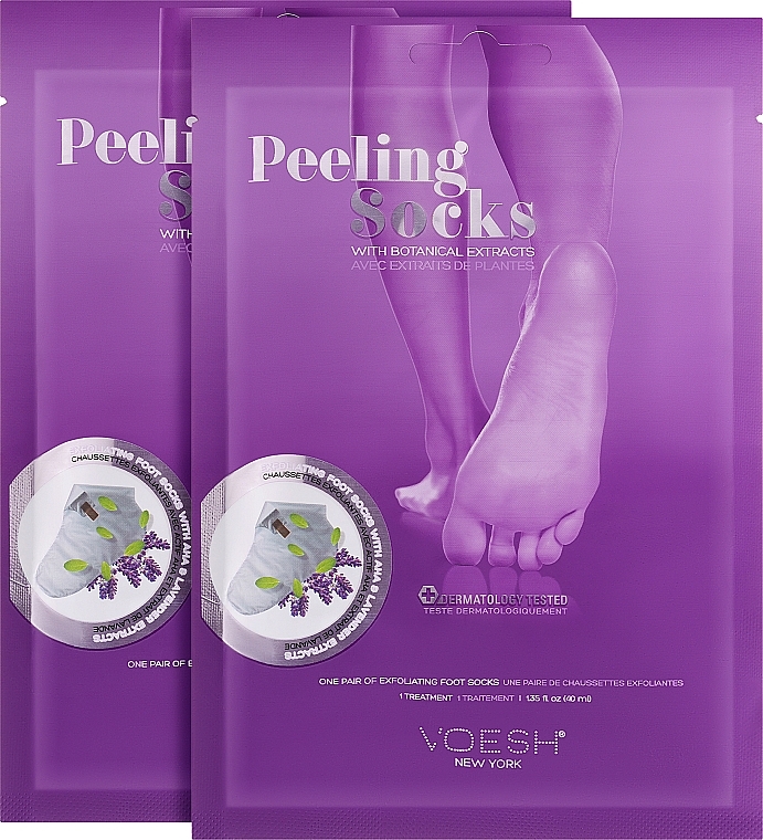 Носки для ног с эффектом пилинга - Voesh Peeling Socks Duo — фото N2