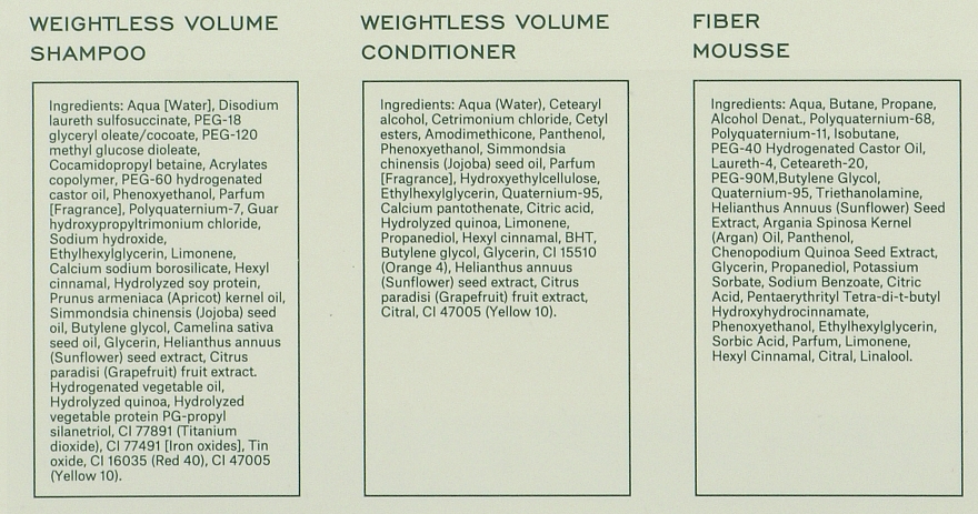 Набор - REF Weightless Volume (h/shampoo/285ml + h/cond/245ml + hair/mous/75ml) — фото N3