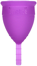 Менструальная чаша, модель 1, сиреневая - Lunette Reusable Menstrual Cup Purple Model 1 — фото N2