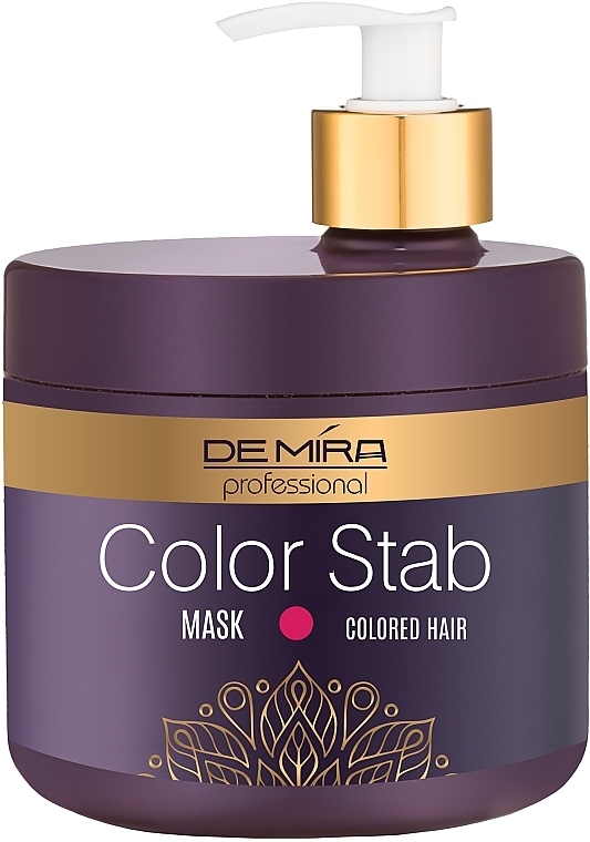 Професійна маска-стабілізатор для закріплення та збереження кольору фарбованого волосся - DeMira Professional Color Stab Hair Mask — фото N1
