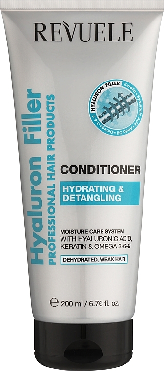 Кондиционер для волос "Увлажнение и распутывание" - Revuele Hyaluron Filler Conditioner — фото N1