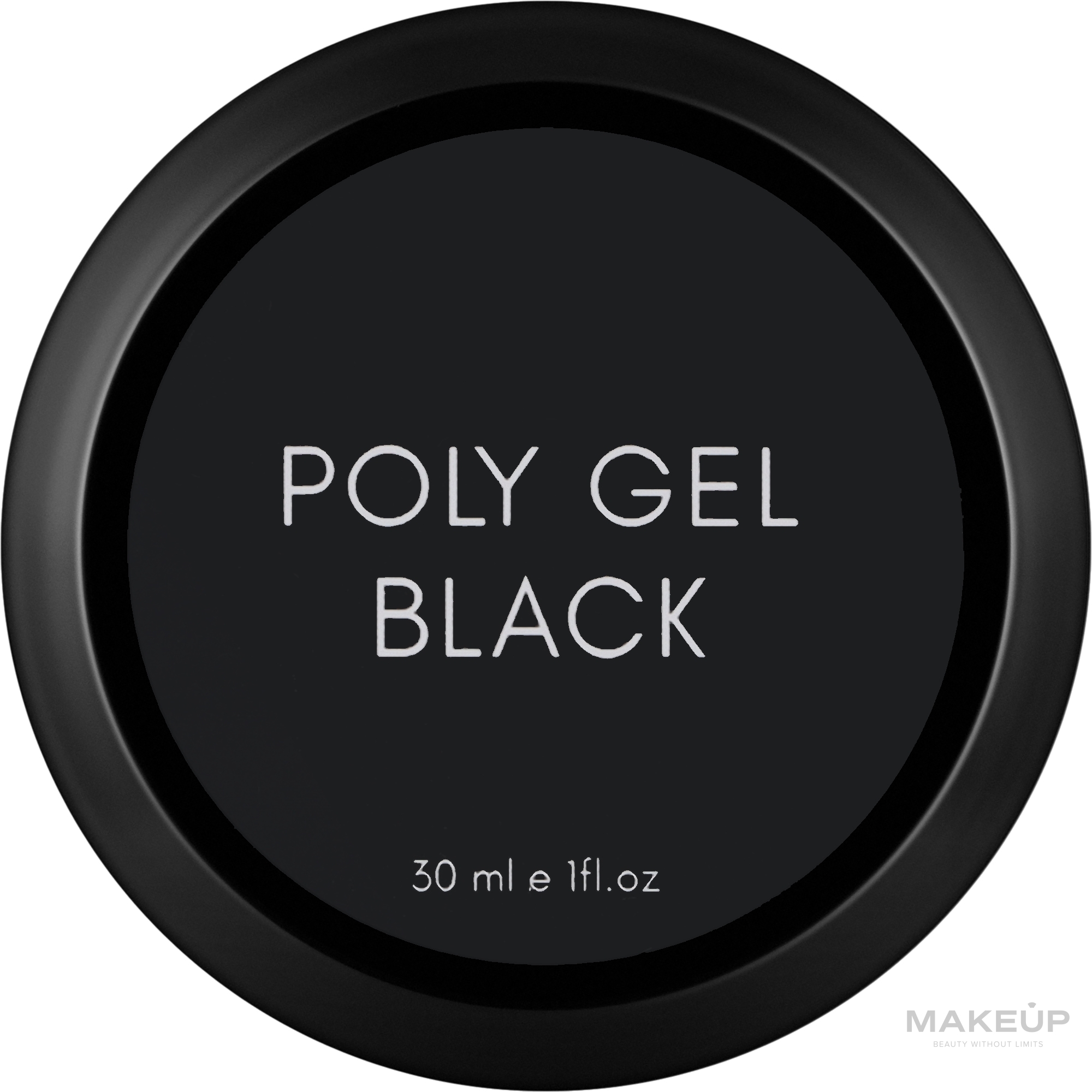 Полигель для ногтей, 30 мл - One Pro Line Poly Gel  — фото Black