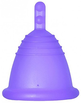Менструальна чаша з петлею, розмір L, фіолетова - MeLuna Sport Shorty Menstrual Cup Ring — фото N1