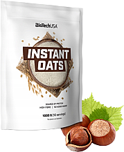 Замінник харчування "Вівсяні пластівці" зі смаком горіха - BioTech Instant Oats Hazelnut — фото N1