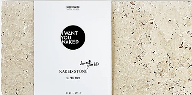 Мыльница из натурального камня "Super Size" - I Want You Naked Stone Soap Holder From Natural — фото N1