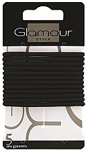 Резинки для волос, 414931, черные - Glamour — фото N1