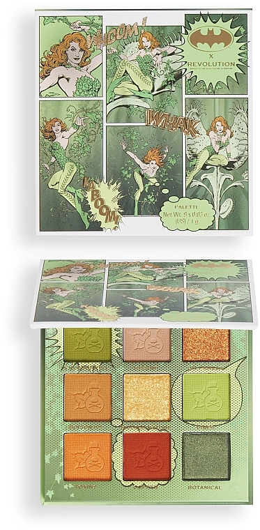 Палетка теней для век - Makeup Revolution X DC Poison Ivy Botanical Beauty Palette — фото N3