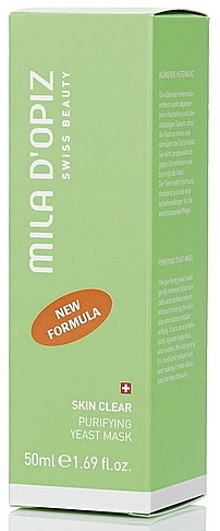 Очищувальна дріжджова маска для обличчя - Mila D 'Opiz Skin Clear Purifying Yeast Mask — фото N2