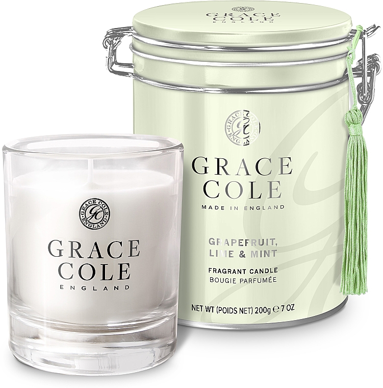 Ароматизированная свеча - Grace Cole Grapefruit Lime & Mint — фото N1