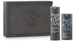 Парфумерія, косметика Набір - Manage Your Skin Skin Essentials For Him Kit (f/ser/30ml + f/cr/50ml)