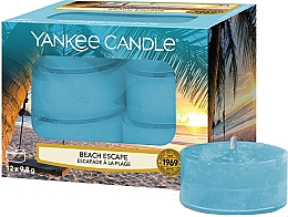Чайные свечи "Побег с пляжа" - Yankee Candle Scented Tea Light Candles Beach Escape — фото N1
