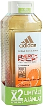 Духи, Парфюмерия, косметика Набор - Adidas Energy Kick Shower Gel Duo (sh/gel/400mlx2)