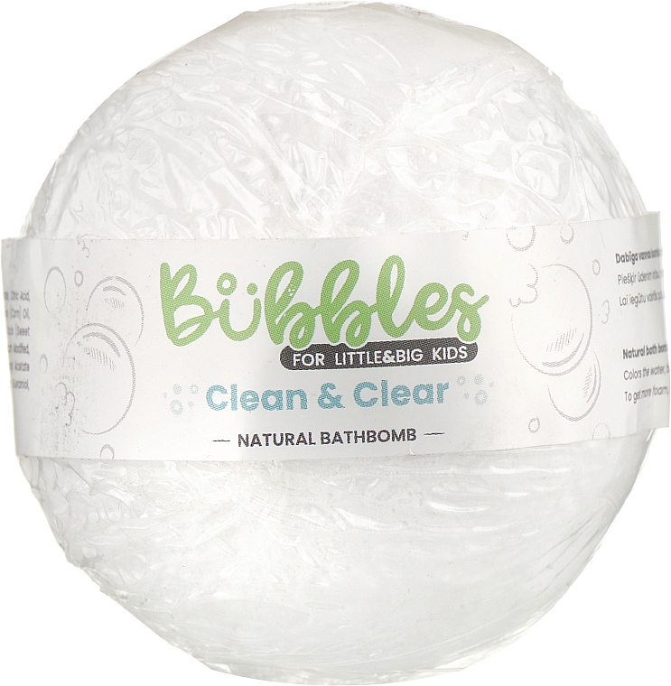 Бомбочка для ванни - Bubbles Natural Bathbomb Clean & Clear — фото N1
