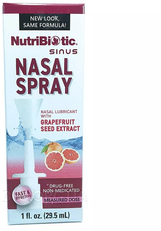 Назальний спрей "Екстракт грейпфрутової кісточки" - NutriBiotic Immunity Grapefruit Seed Extract — фото N1