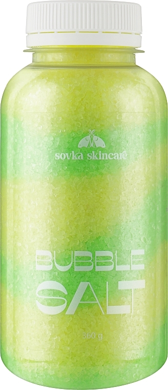 Сіль-піна для ванни "Яблуко та лайм" - Sovka Skincare Bubble Salt Apple & Lime — фото N1