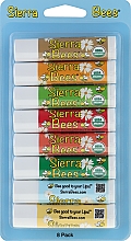 Набор бальзамов для губ "Ассорти" - Sierra Bees (lip/balm/8x4,25g) — фото N1