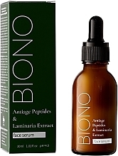 Антивозрастная сыворотка для лица - Biono Antiage Peptides & Laminaria Extract Face Serum — фото N2