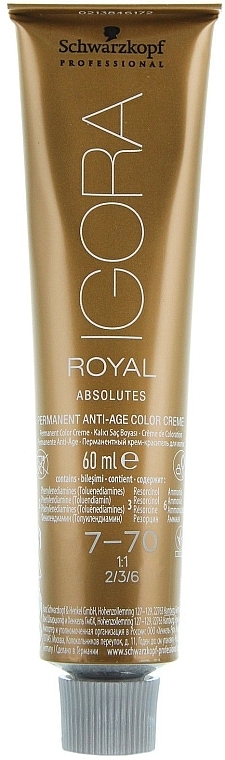 УЦЕНКА Краска для седых волос - Schwarzkopf Professional Igora Royal Absolutes * — фото N1