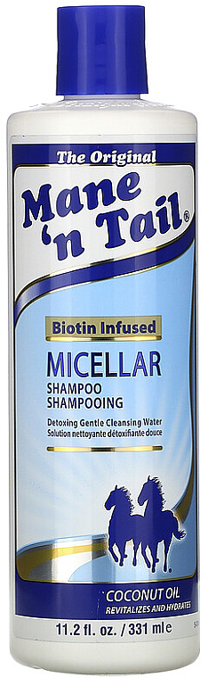 Міцелярний шампунь - Mane 'n Tail Micellar Shampoo Biotin Infused Coconut Oil — фото N1